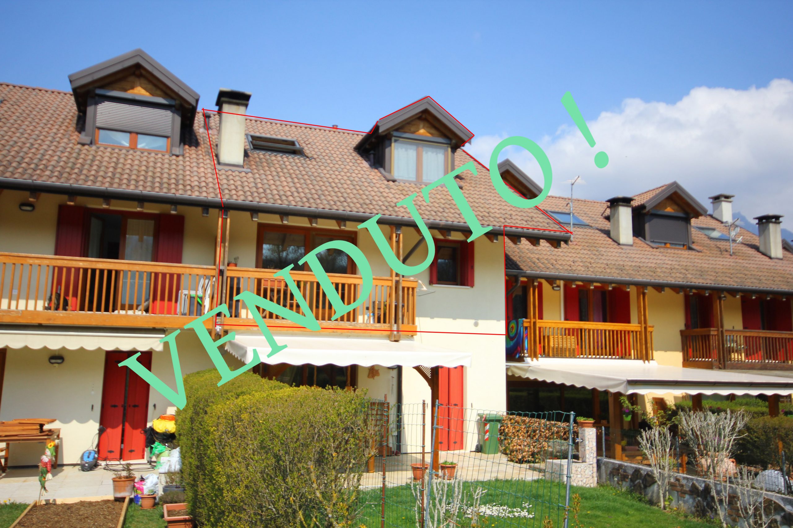BELLUNO Levego. Appartamento duplex 3 camere + giardino + garage doppio